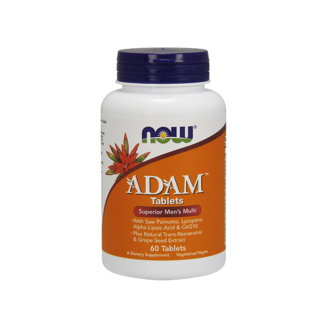 Now Foods ADAM Multivitamine e Minerali per l'Uomo - 60 compresse vegetali.