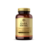 Anteprima di un flacone di Solgar GABA 500 mg 100 capsule vegetali.