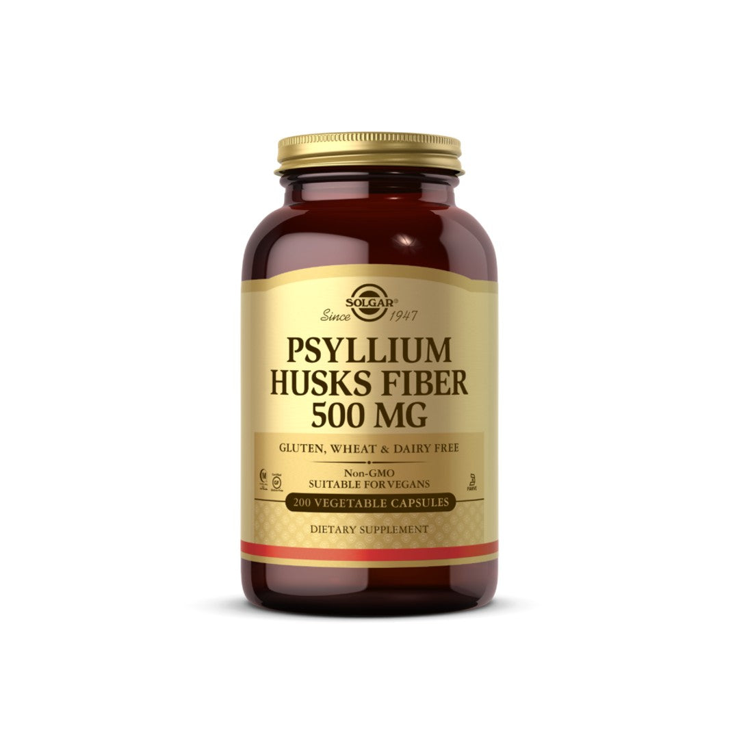 Solgar Psyllium Husks Fiber 500 mg 200 capsule vegetali è un integratore alimentare ricco di fibre che favorisce la salute dell'apparato digerente e aiuta a perdere peso.