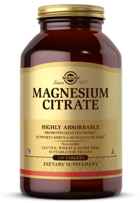 Anteprima di un flacone di Solgar Magnesium Citrate 420 mg 120 tabs.
