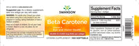 Miniatura di Swanson Beta-Carotene - 25000 IU softgels Integratore alimentare di vitamina A.