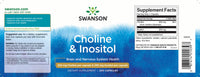 Miniatura per Swanson Integratore di Colina - 250 mg e Inositolo - 250 mg.