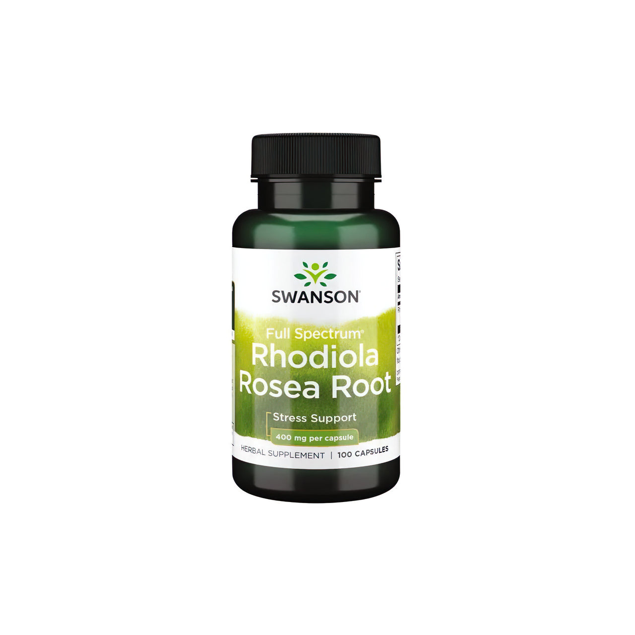 Swanson Rhodiola Rosea Root 400 mg 100 Capsule, un'erba adattogena nota per combattere lo stress.