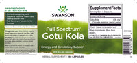 Miniatura per Swanson Gotu kola - 435 mg 60 capsule.