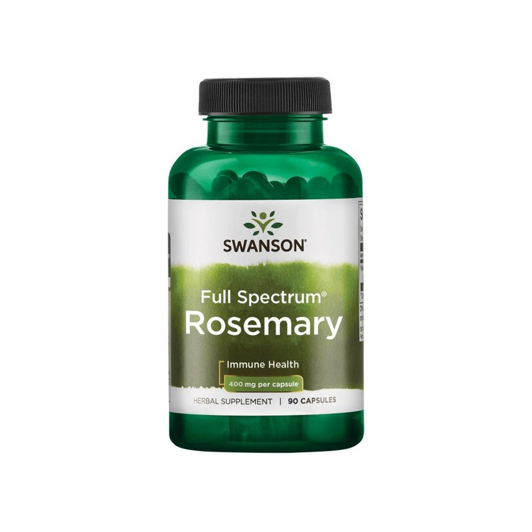 Swanson Il rosmarino - 400 mg 90 capsule aiuta a combattere i radicali liberi grazie alle sue proprietà antiossidanti.