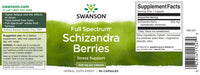 Miniatura per Swanson Bacche di Schizandra - 525 mg 90 capsule, un potente adattogeno e tonico per il fegato.