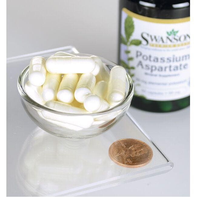 SwansonPotassio Aspartato - 99 mg 90 capsule Integratore alimentare in capsule.