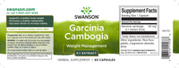 Miniatura per Swanson Garcinia Cambogia 5:1 Extract - 60 capsule integratore per la perdita di peso.