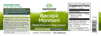 Miniatura per Swanson Bacopa Monnieri 10:1 Extract - 50 mg integratore alimentare.
