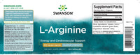 Anteprima per L-Arginina - 850 mg 90 capsule - etichetta