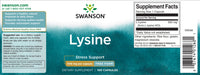 Anteprima per L-Lisina - 500 mg 100 capsule - etichetta
