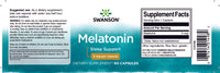 Miniatura per Un flacone di Swanson Melatonina - 3 mg 60 capsule per il supporto del sonno.