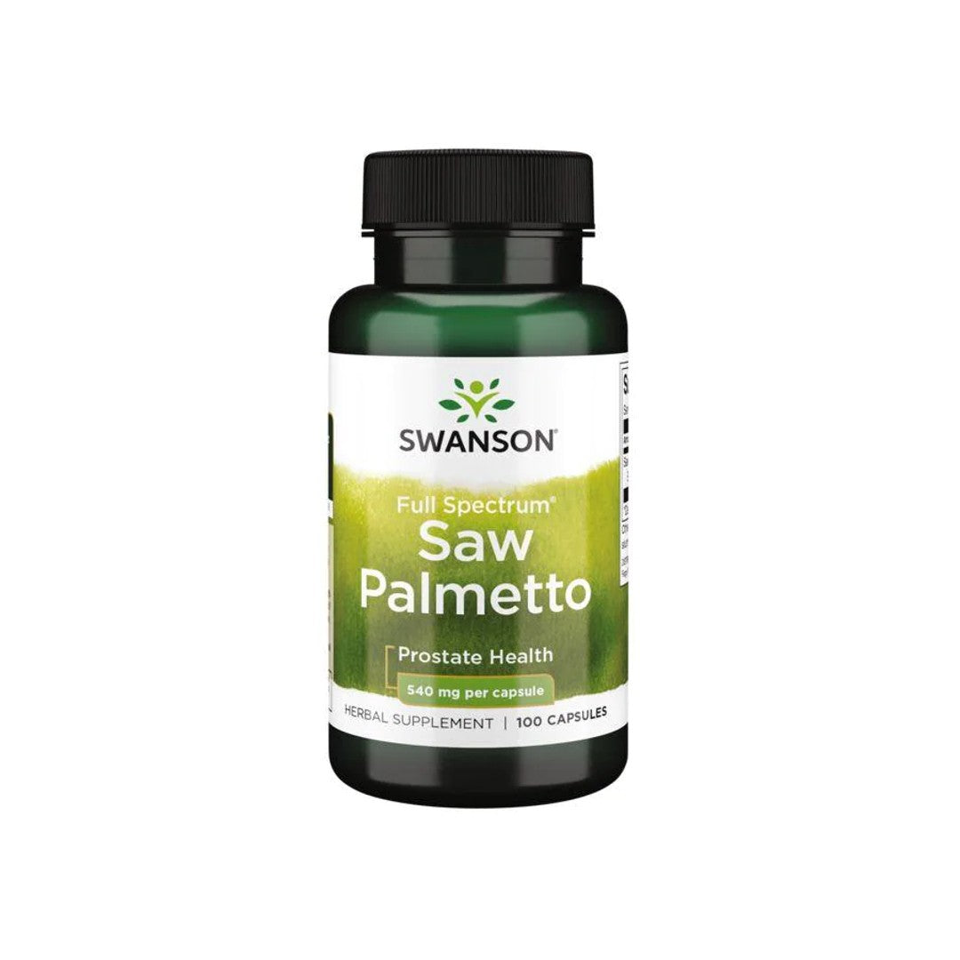 Swanson Saw Palmetto - 540 mg 100 capsule per il supporto della prostata.