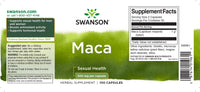 Miniatura dell'etichetta di Swanson Maca - 500 mg 100 capsule.