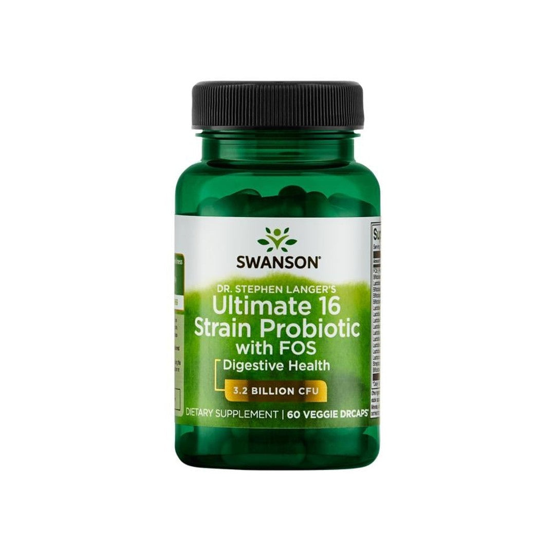 Swanson probiotico ultimate a 16 ceppi con FOS - 60 capsule vegetali.