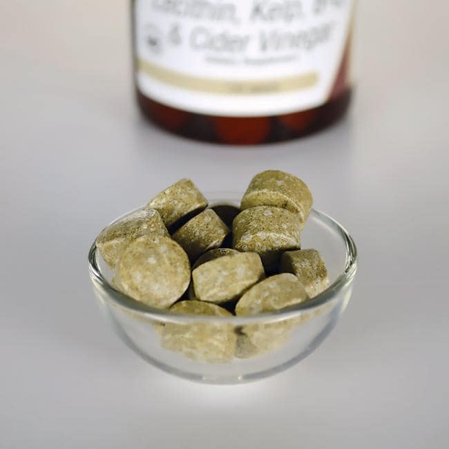Lecitina, kelp, B6 e aceto di sidro di mele - 120 compresse - formato pillola