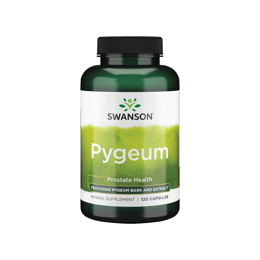 Swanson La corteccia e l'estratto di Pygeum - 120 capsule promuovono la salute della prostata e del tratto urinario.
