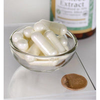 Miniatura di Swanson's Bamboo Extract - 300 mg, un integratore alimentare in una ciotola accanto a un flacone di Swanson's Bamboo Extract - 300 mg.