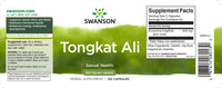 Miniatura per L'etichetta di Swanson's Tongkat Ali - 400 mg 120 capsule è specificamente progettata per migliorare il desiderio sessuale, la resistenza e la forza, promuovendo al contempo la salute ormonale.