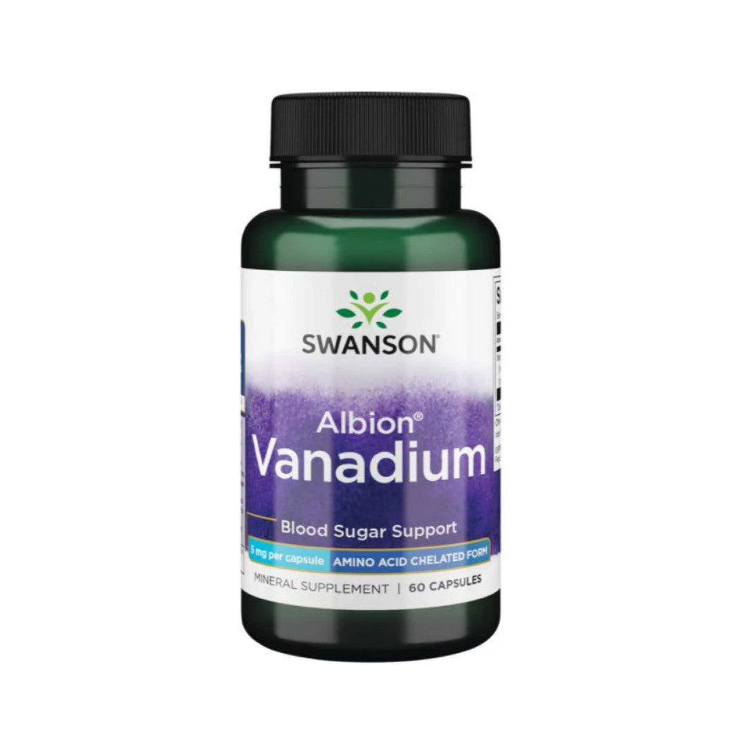 Swanson Albion Vanadium Chelated - 5 mg 60 capsule.