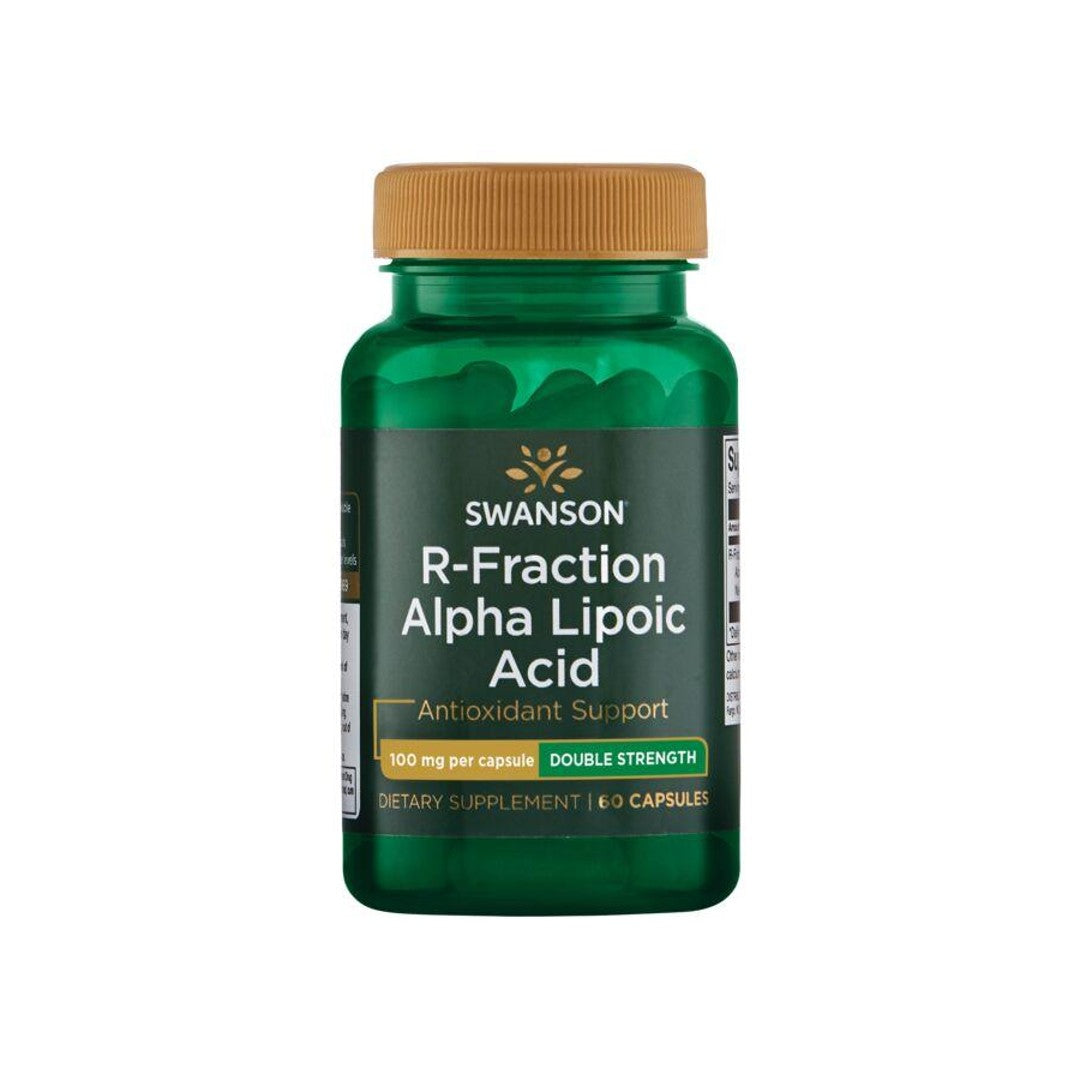 Swanson R-Fraction Alpha Lipoic Acid - 100 mg 60 capsule è un integratore antiossidante che aiuta a mantenere sani i livelli di zucchero nel sangue.