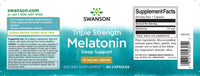 Miniatura per Swanson Melatonina - 10 mg 60 capsule.