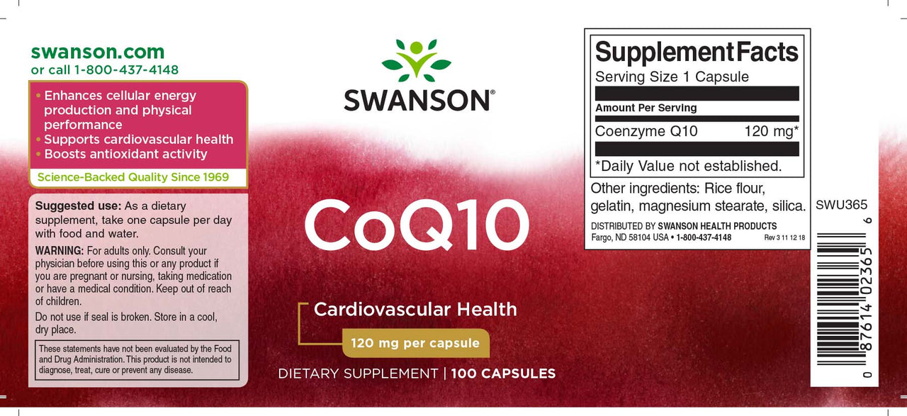 Coenzima Q1O - 120 mg 100 capsule - Swanson Coenzima Q1O - 120 mg 100 capsule - Swanson Coenzima Q1O - 120 mg 100 capsule.