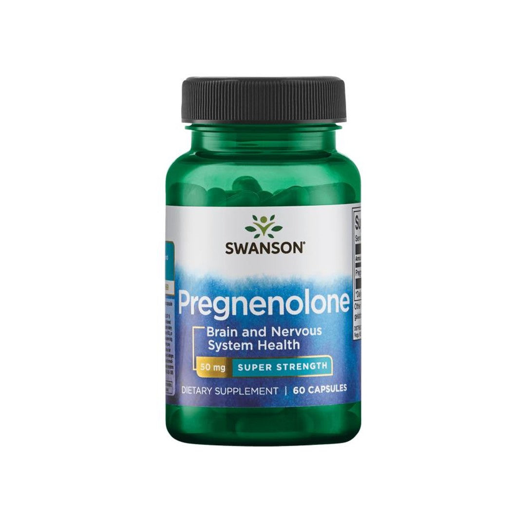 Swanson Il pregnenolone - 50 mg 60 capsule è un pro-ormone e un precursore ormonale che supporta le funzioni cerebrali.