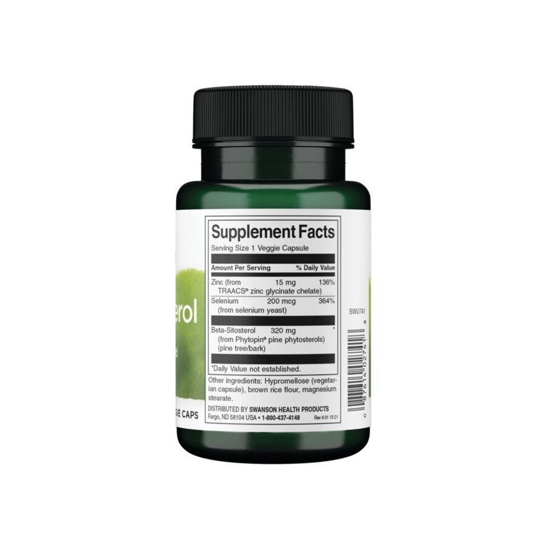 Integratore alimentare di Beta-Sitosterolo - 320 mg 30 capsule vegetali con etichetta Swanson .