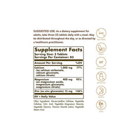 Miniatura di un'etichetta che mostra gli ingredienti dell'integratore alimentare Solgar.