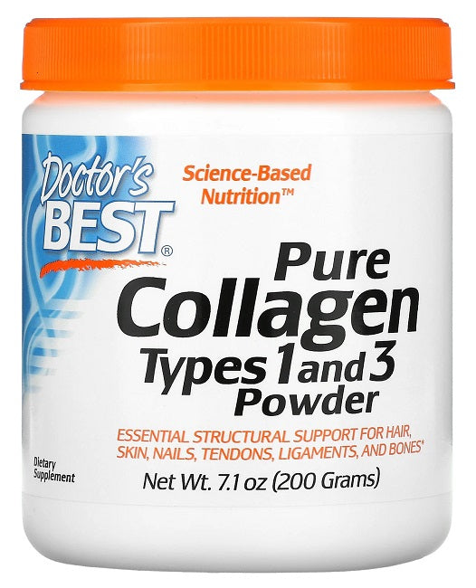 Doctor's Best Pure Collagen Types 1 and 3 Powder è un importante integratore di collagene specificamente formulato per sostenere la salute delle articolazioni.