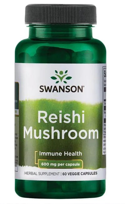 Scopri i notevoli benefici per la salute immunitaria del Fungo Reishi 600 mg 60 Capsule Vegetali di Swanson, rinomato per le sue proprietà antiossidanti.