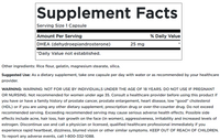 Miniatura di un'etichetta dell'integratore Swanson con informazioni sul DHEA - High Potency - 25 mg 120 capsule.