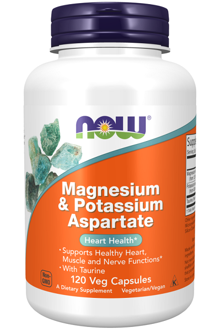 Now Magnesio e Potassio Aspartato 120 Capsule Veg da Now Foods.