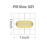 La miniatura dell'Estratto di Saw Palmetto 1000 mg 90 Capsule Morbide, specificamente formulato per la funzione urinaria e la salute della prostata, è mostrata su sfondo nero. Nome del marchio: Puritan's Pride