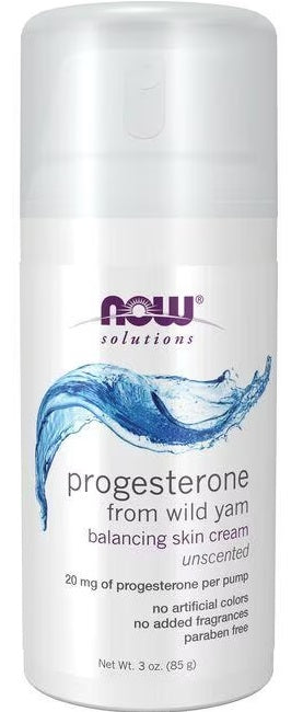 Now Progesterone from Wild Yam Balancing Skin Cream 85 g da Now Foods.